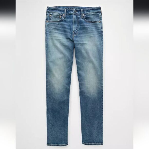 619 NWT AE AirFlex+ Relaxed Straight Jean Size 32x34 - Picture 1 of 6